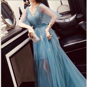 Blue fairy princess dress